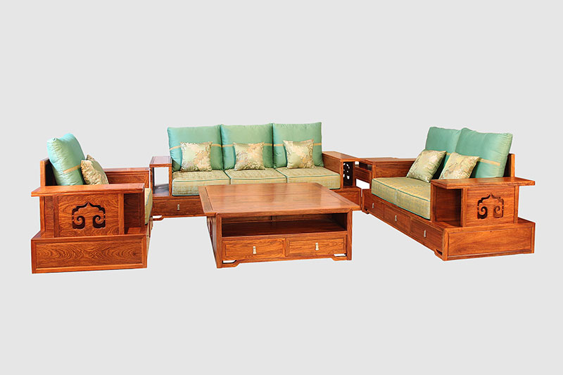 赣州中式实木沙发简直太美了